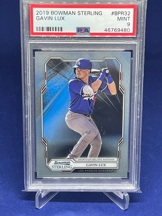 GAVIN LUX 2019 BOWMAN STERLING PROSPECT PSA 9 MINT