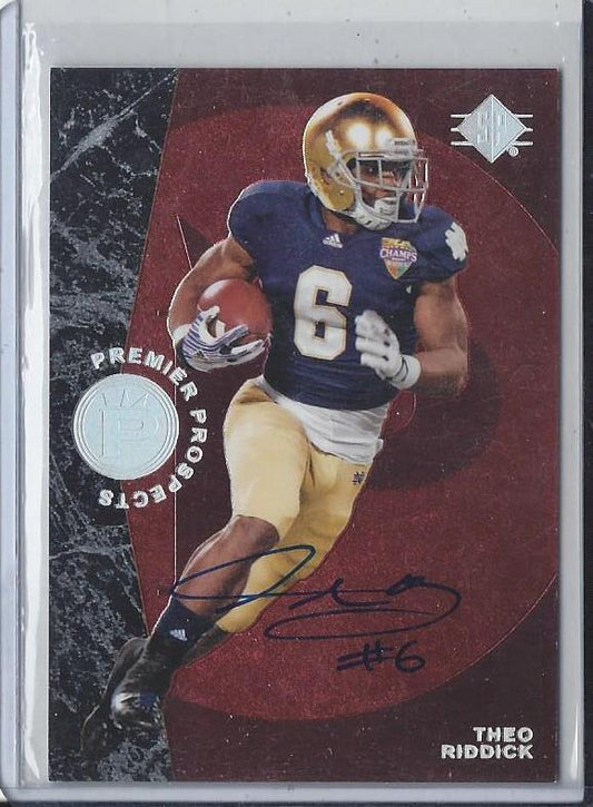 THEO RIDDICK 2013 SP AUTHENTIC 1996 SP RETRO RARE ON CARD ROOKIE AUTO RC #93