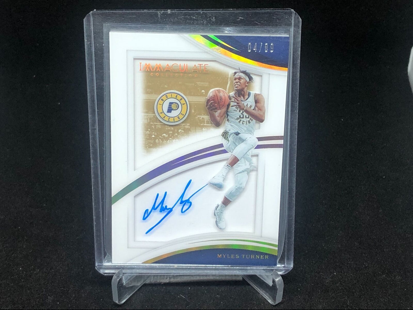 MYLES TURNER 2017-18 PANINI IMMACULATE ON CARD AUTO #D 4/99