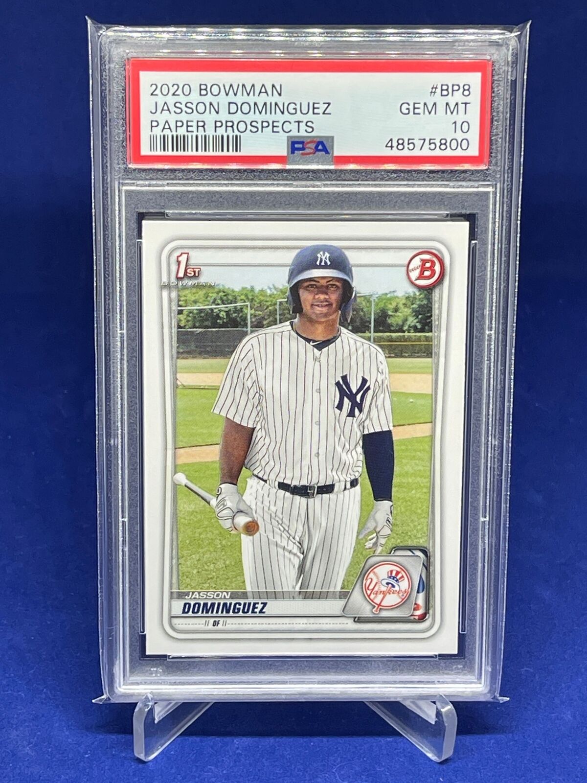 JASSON DOMINGUEZ 2020 BOWMAN 1ST PAPER PROSPECTS PSA 10 GEM MINT