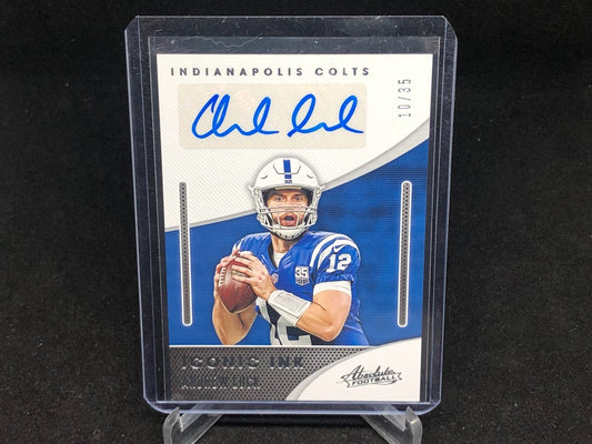 ANDREW LUCK 2020 PANINI ABSOLUTE ICONIC INK AUTO #D 10/35