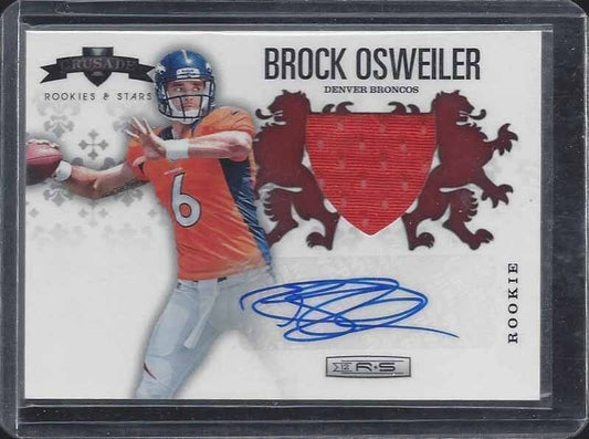 BROCK OSWEILER 2012 ROOKIES & STARS CRUSADE ROOKIE JERSEY AUTO RC #D 37/49