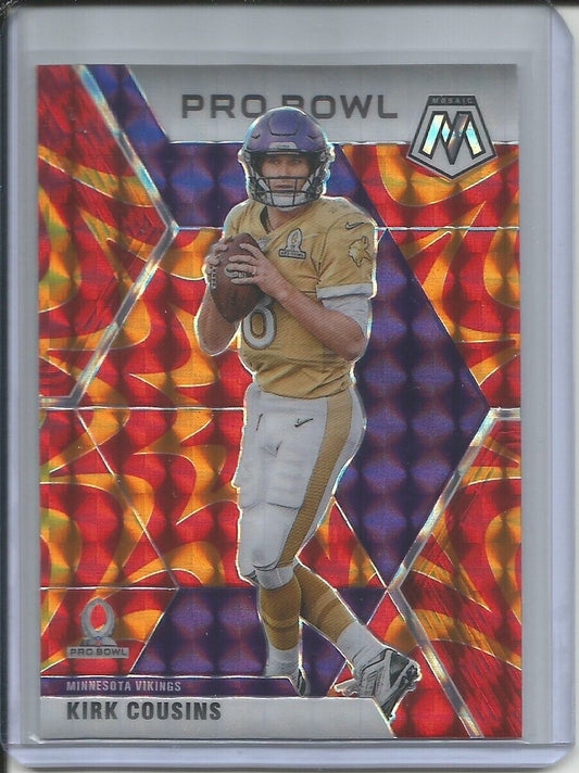 KIRK COUSINS 2019-20 PANINI MOSAIC PRO BOWL REACTIVE ORANGE PRIZM VIKINGS