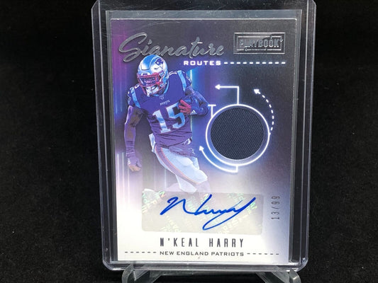 N'KEAL HARRY 2020 PANINI PLAYBOOK SIGNATURE ROUTES JERSEY AUTO #D 13/99