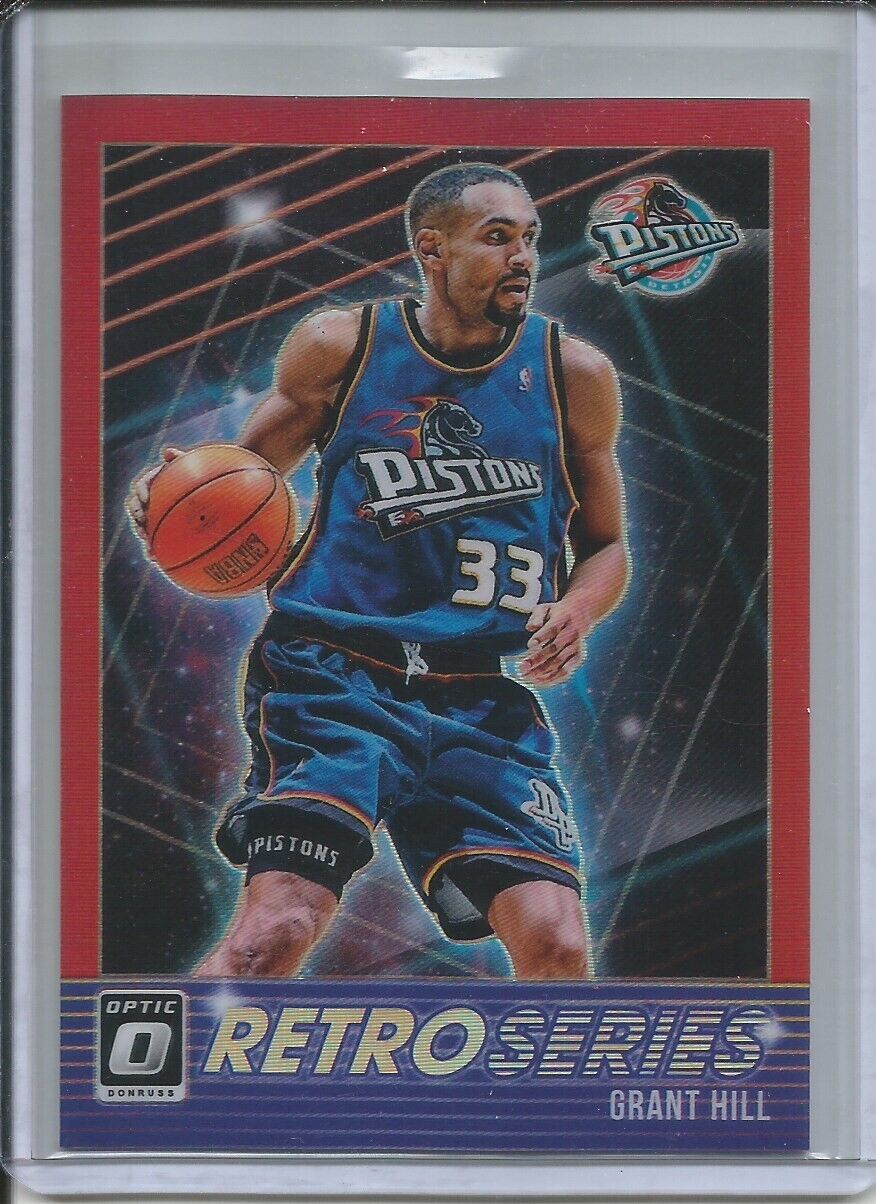 GRANT HILL 2018-19 PANINI DONRUSS OPTIC RETRO SERIES RED HOLO PRIZM #D 94/99