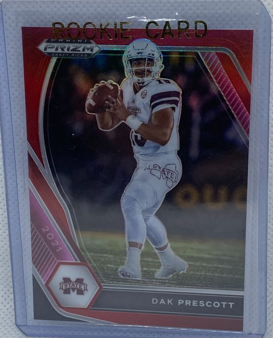 DAK PRESCOTT 2021 PANINI PRIZM DRAFT PICKS RED PRIZMS #D 97/299