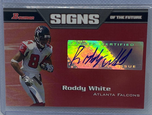 RODDY WHITE 2005 TOPPS BOWMAN SIGNS OF THE FUTURE AUTO RC #SF-RW
