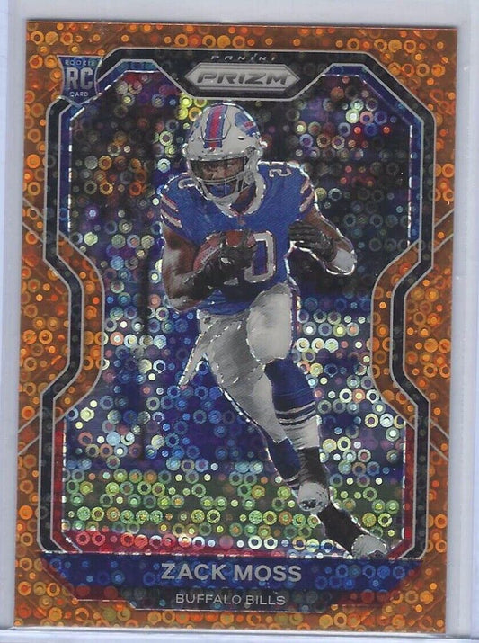 ZACK MOSS 2020 PANINI PRIZM ORANGE DISCO PRIZM RC #311