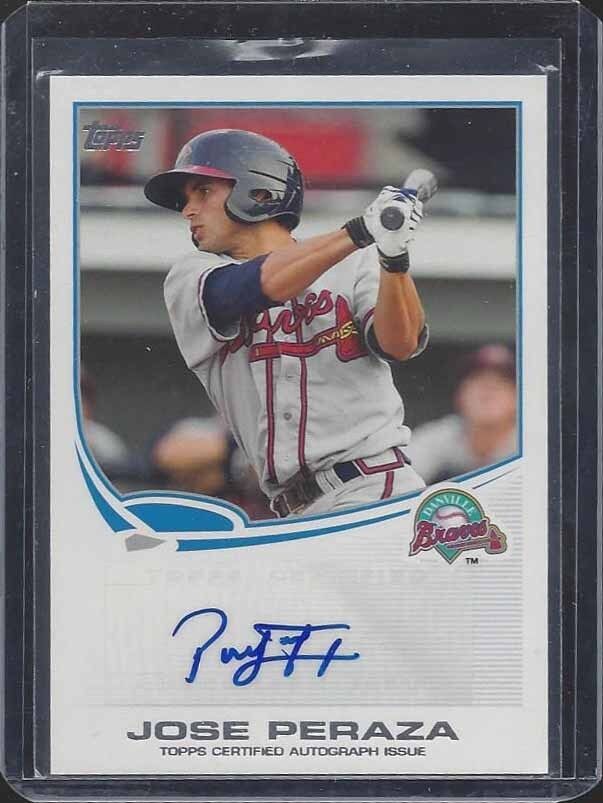 JOSE PERAZA 2013 TOPPS PRO DEBUT PROSPECT AUTO