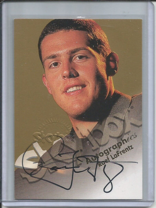 RAEF LAFRENTZ 1999 SKYBOX AUTOGRAPHICS AUTOGRAPH AUTO ROOKIE RC
