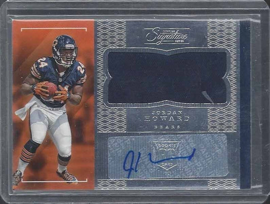 JORDAN HOWARD 2016 DONRUSS SIGNATURE SERIES BEARS ROOKIE JERSEY AUTO RC #293