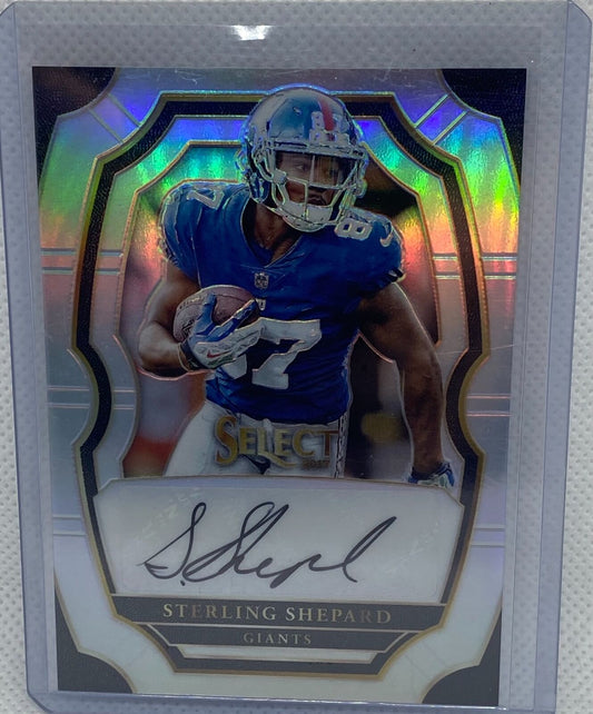 STERLING SHEPARD 2017 PANINI SELECT SILVER PRIZM AUTO #D /199