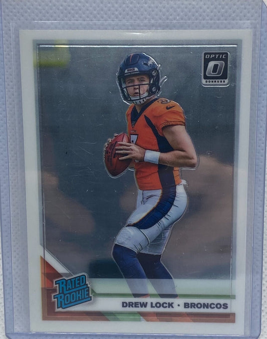 DREW LOCK 2019 PANINI DONRUSS OPTIC RATED ROOKIE RC #153