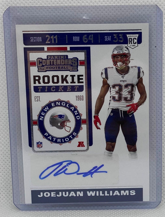 JOEJUAN WILLIAMS 2019 PANINI CONTENDERS ROOKIE TICKET AUTO RC #284