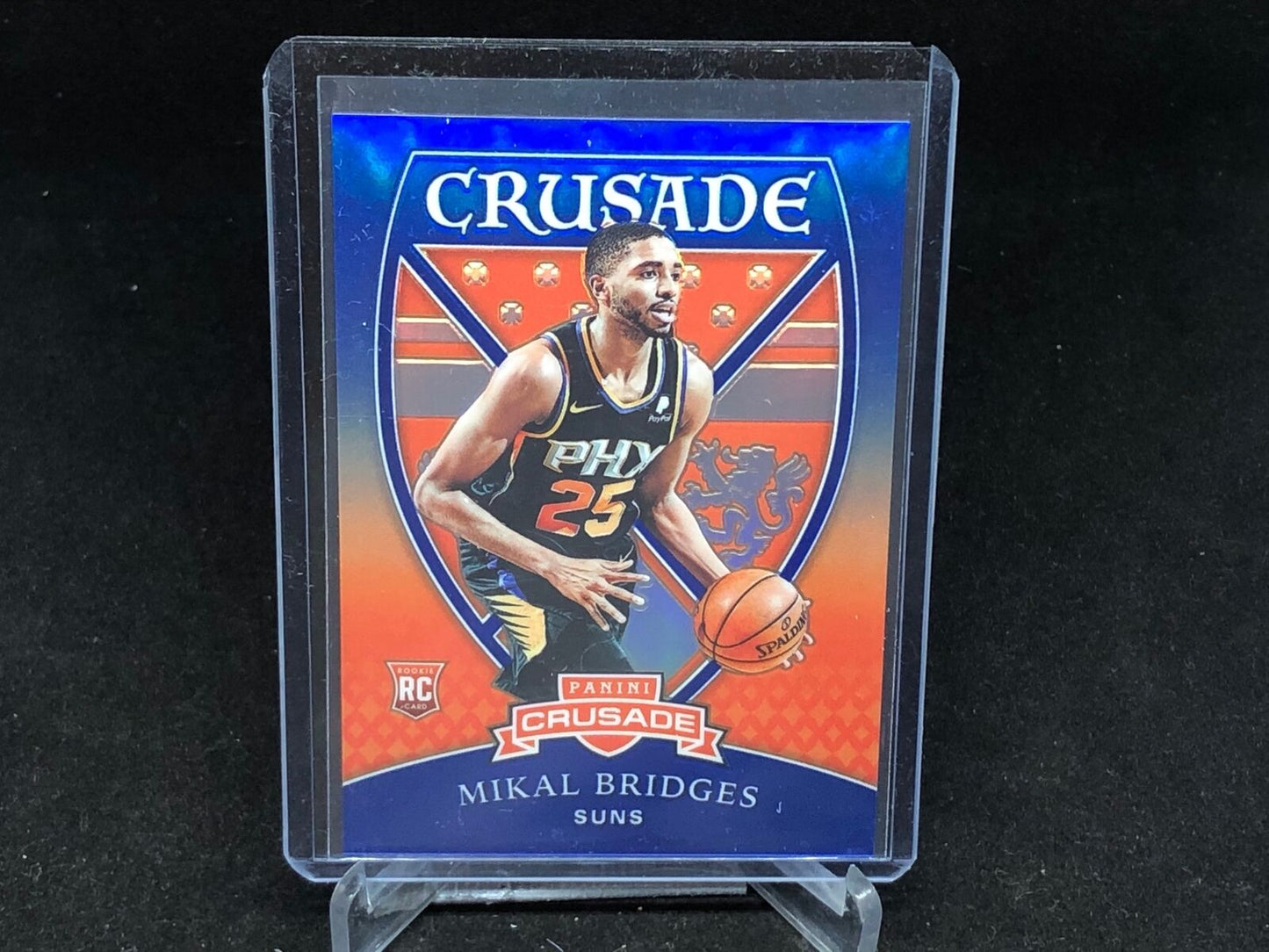 MIKAL BRIDGES 2018-19 PANINI CHRONICLES CRUSADE BLUE PRIZM RC #D 16/99