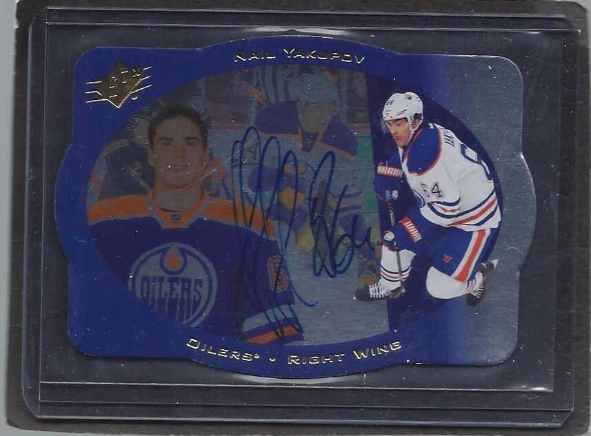 NAIL YAKUPOV 2013-14 SPX DIE CUT ON CARD OILERS AUTO