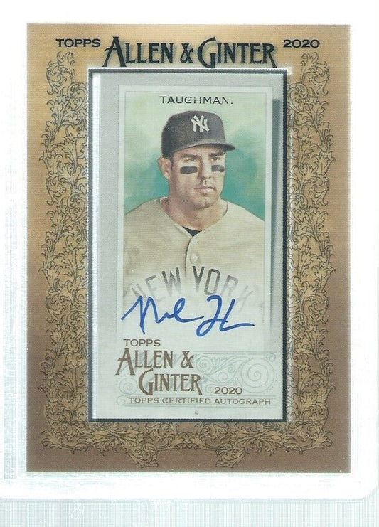 MIKE TAUCHMAN 2020 TOPPS ALLEN & GINTER ON CARD AUTO