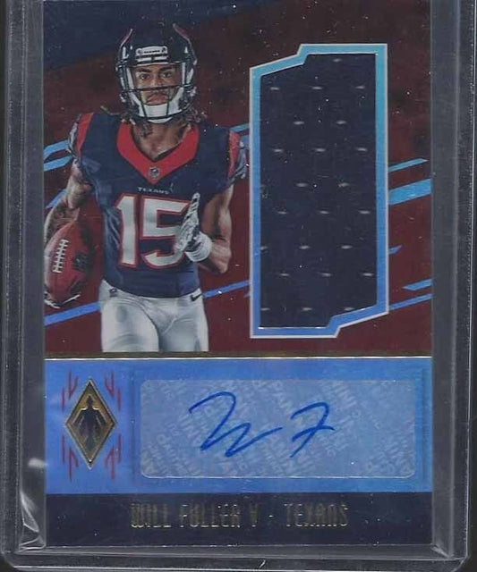 WILL FULLER 2016 PANINI PHOENIX HOUSTON TEXANS JERSEY AUTO RC #D 58/99