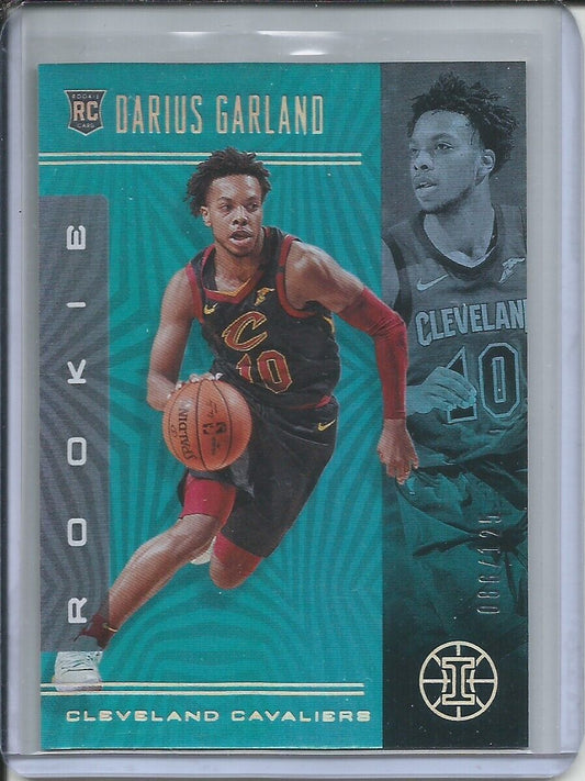 DARIUS GARLAND 2019-20 PANINI ILLUSIONS ROOKIE TEAL RC #D 86/125 CAVS