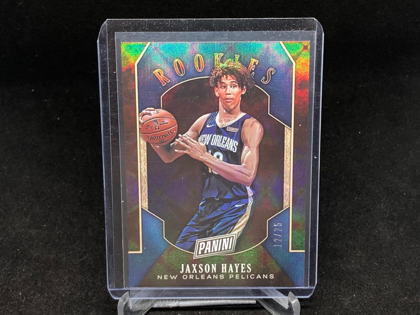 JAXSON HAYES 2019-20 PANINI BLACK FRIDAY ROOKIES GALACTIC RC #D 12/25