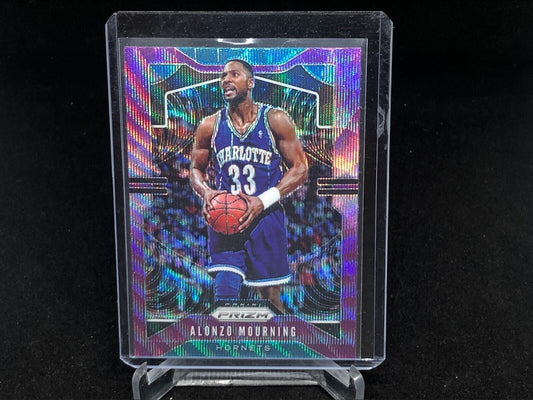 ALONZO MOURNING 2019-20 PANINI PRIZM PURPLE WAVE PRIZMS SP # 27
