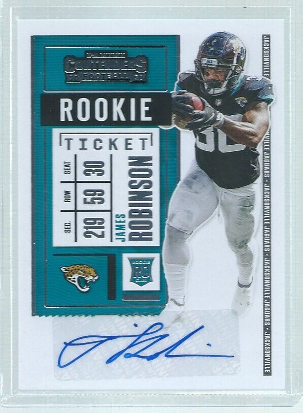 JAMES ROBINSON 2020 PANINI CONTENDERS ROOKIE TICKET AUTO RC #233