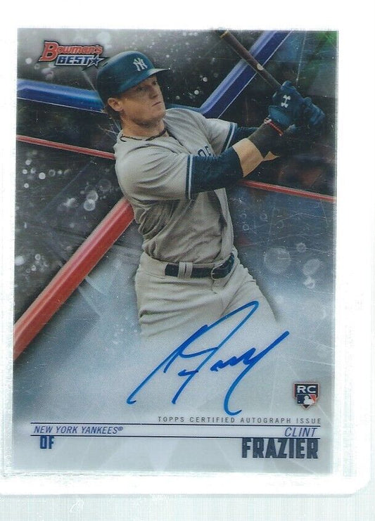 CLINT FRAZIER 2018 BOWMAN'S BEST ON CARD AUTO ROOKIE RC