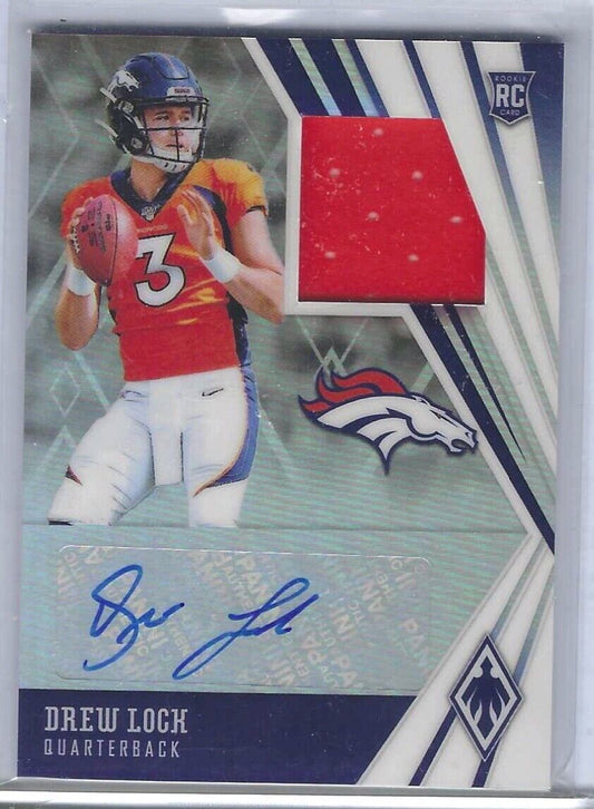 DREW LOCK 2019 PHOENIX SILVER PRIZM RPA RC #D 18/149