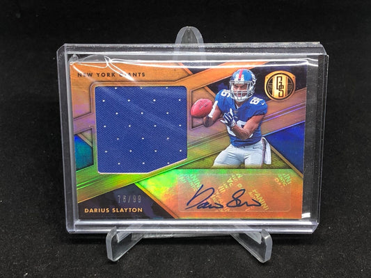 DARIUS SLAYTON 2019 PANINI GOLD STANDARD JERSEY AUTO RC #D 76/99