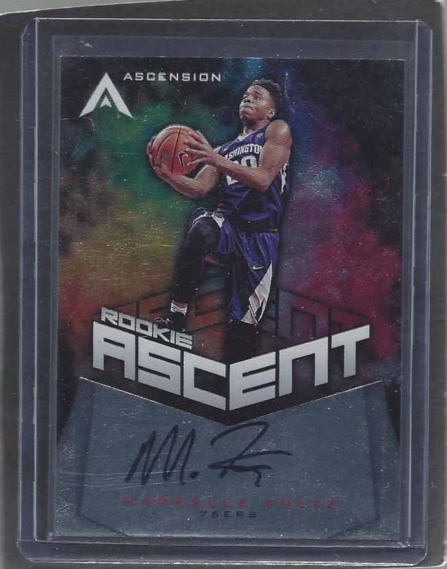 MARKELLE FULTZ 2017-18 PANINI ASCENSION ROOKIE ASCENT ON CARD AUTO RC #D 12/299