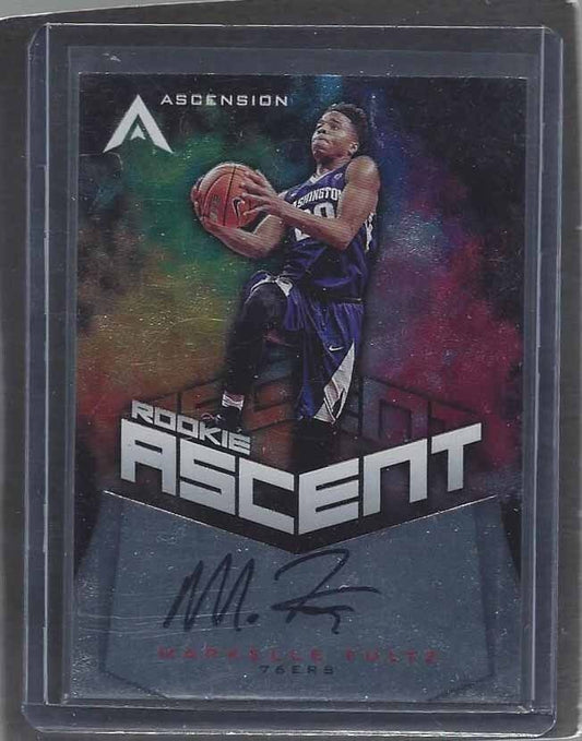 MARKELLE FULTZ 2017-18 PANINI ASCENSION ROOKIE ASCENT ON CARD AUTO RC #D 12/299