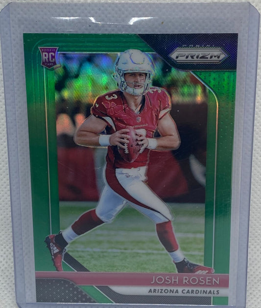 JOSH ROSEN 2018 PANINI PRIZM GREEN PRIZMS RC #206