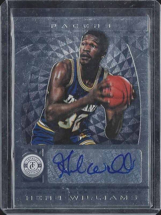 HERB WILLIAMS 2013-14 TOTALLY CERTIFIED SILVER PACERS AUTO #210