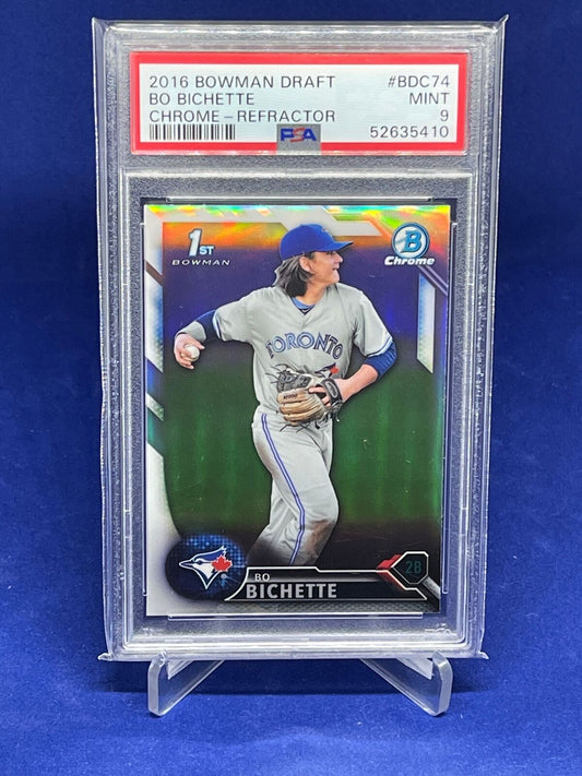 BO BICHETTE 2016 BOWMAN CHROME DRAFT 1ST REFRACTOR PROSPECT PSA 9 MINT