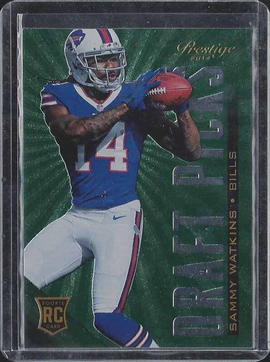SAMMY WATKINS 2014 PRESTIGE DRAFT PICKS GREEN PARALLEL ROOKIE RC #D 20/25