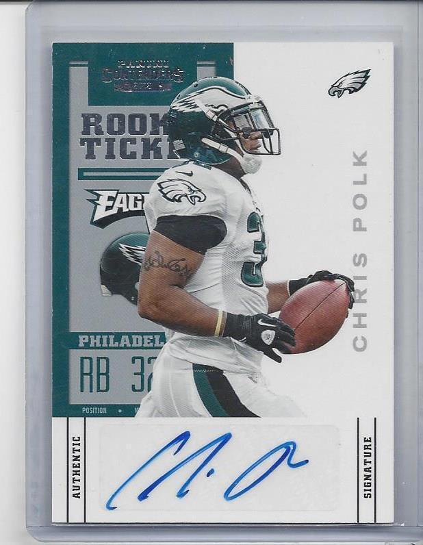 CHRIS POLK 2012 CONTENDERS ROOKIE TICKET SSP SHORT PRINT VARIATION AUTO RC #116