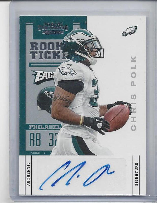 CHRIS POLK 2012 CONTENDERS ROOKIE TICKET SSP SHORT PRINT VARIATION AUTO RC #116