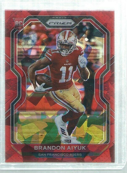 BRANDON AIYUK 2020 PANINI PRIZM RED ICE PRIZMS ROOKIE RC #301