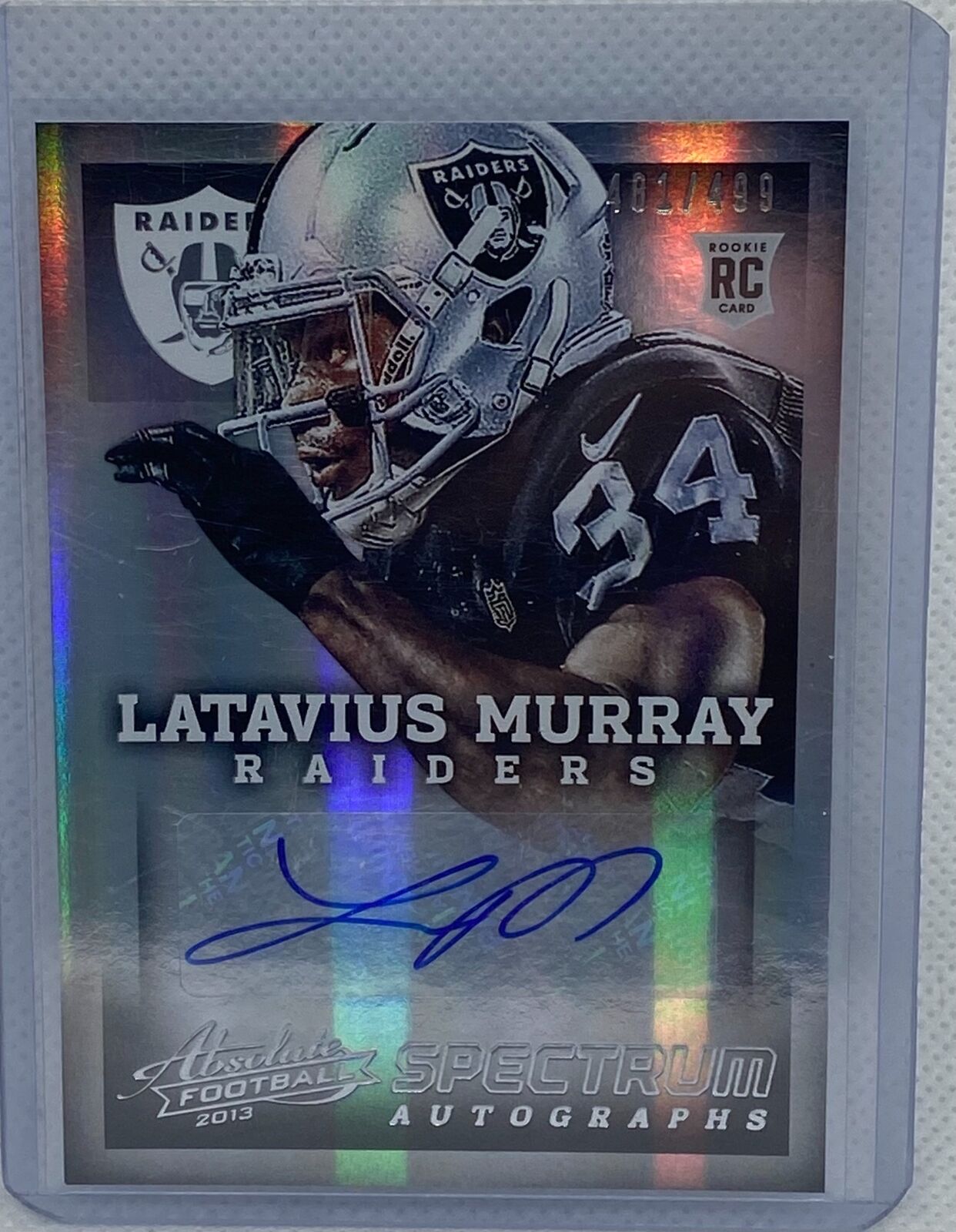 LATAVIUS MURRAY 2013 PANINI ABSOLUTE SPECTRUM AUTO RC #D 481/499