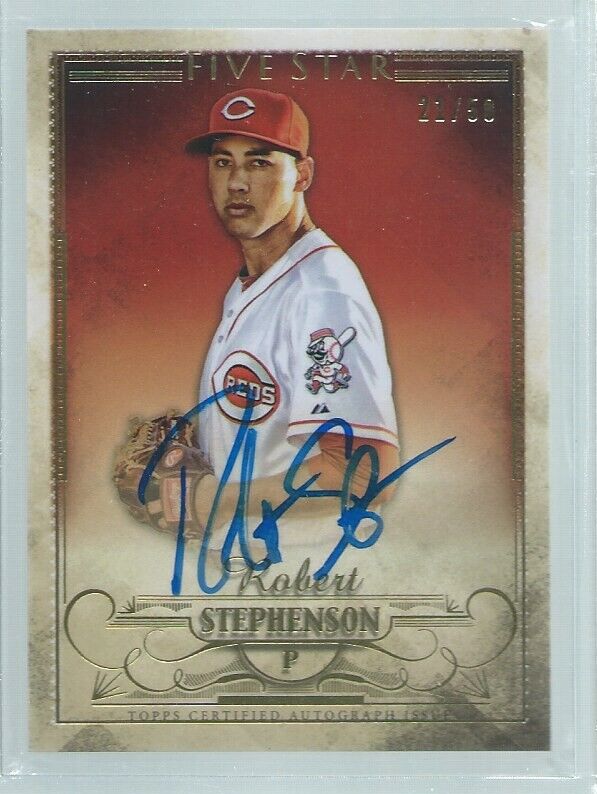ROBERT STEPHENSON 2016 TOPPS FIVE STAR GOLD ON CARD AUTO #D 21/50