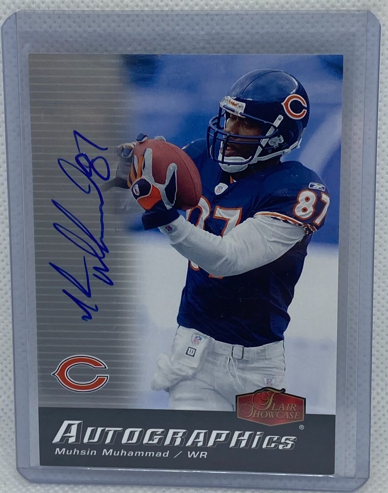 MUHSIN MUHAMMAD 2006 UPPER DECK FLEER AUTOGRAPHICS AUTO #AU-MU