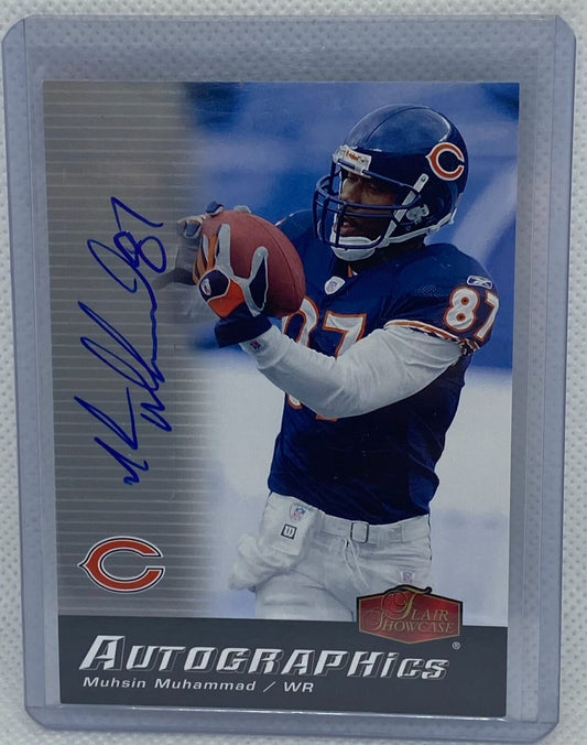 MUHSIN MUHAMMAD 2006 UPPER DECK FLEER AUTOGRAPHICS AUTO #AU-MU