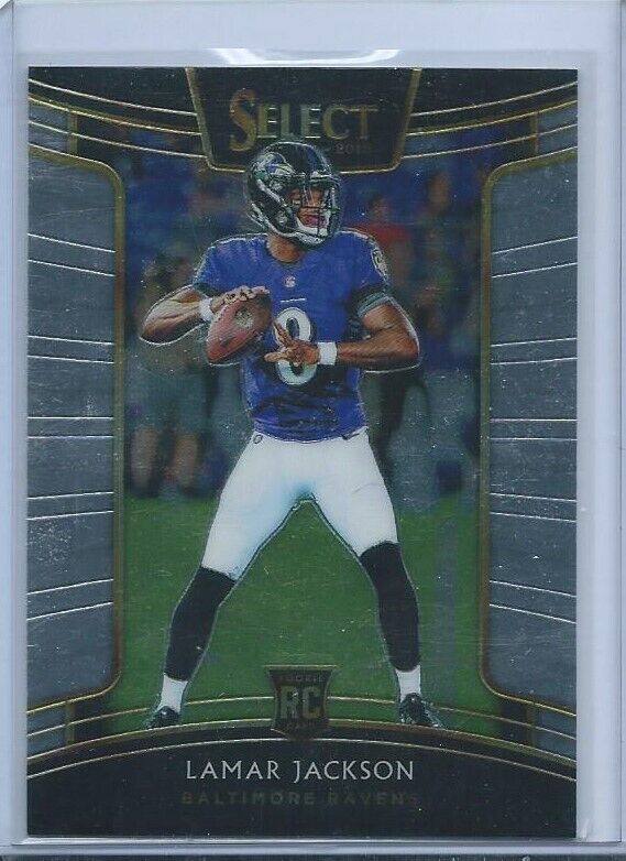 LAMAR JACKSON 2018 PANINI SELECT CONCOURSE TRUE ROOKIE RC #70