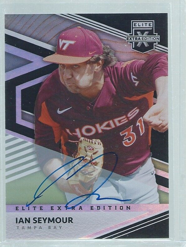 IAN SEYMOUR 2020 ELITE EXTRA EDITION ON CARD AUTO PROSPECT #57