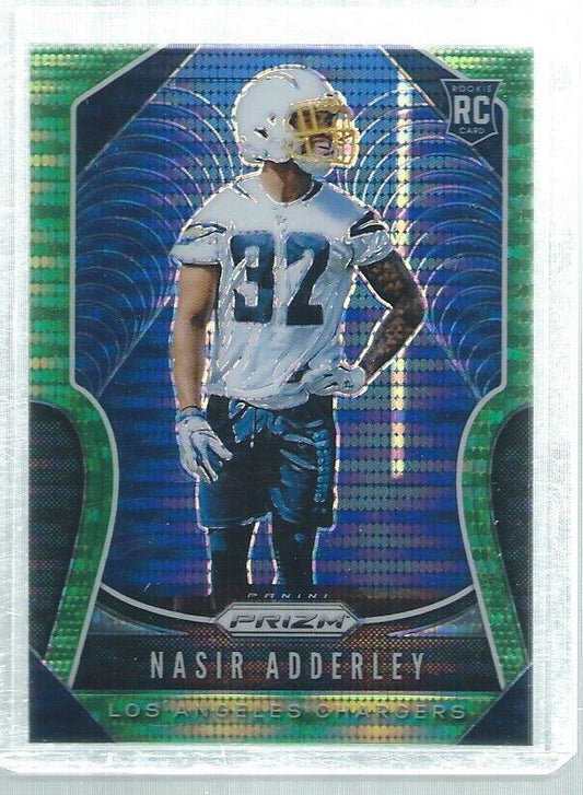 NASIR ADDERLEY 2019 PANINI PRIZM GREEN PULSAR PRIZMS ROOKIE RC #382
