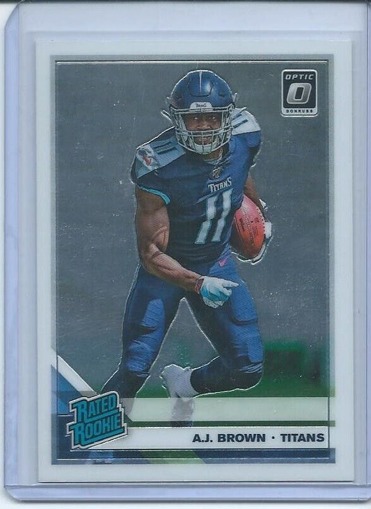 A..J. BROWN 2019 PANINI DONRUSS OPTIC TRUE ROOKIE RC #164