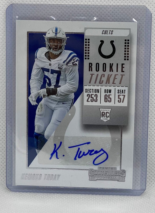 KEMOKO TURAY 2018 PANINI CONTENDERS ROOKIE TICKET AUTO RC #143