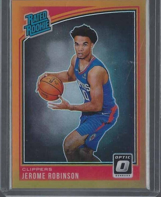 JEROME ROBINSON 2018-19 DONRUSS OPTIC ORANGE RATED ROOKIE HOLO SSP RC #D 60/199