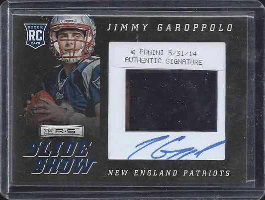 JIMMY GAROPPOLO 2014 ROOKIES & STARS SLIDESHOW FILM SLIDE ON CARD AUTO RC /100