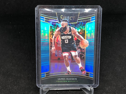 JAMES HARDEN 2018-19 PANINI SELECT CONCOURSE BLUE PRIZM #D 15/299